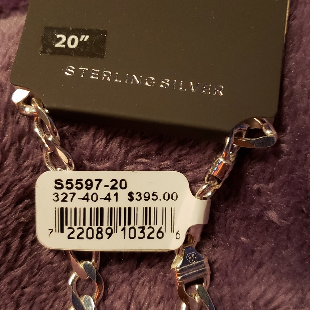 20" 925 Italian sterling Figaro Chain (primrose)